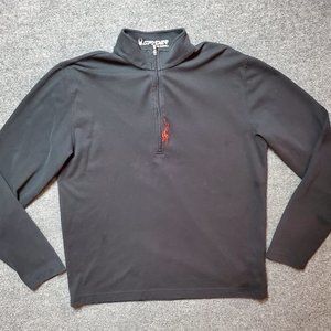 Spyder 1/4 Zip Peformance Pullover Men's Black Size Medium Long Sleeve Shirt A19